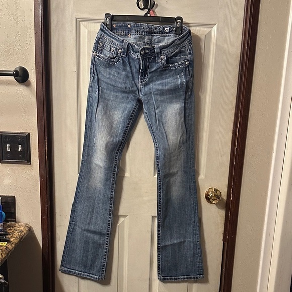 Miss Me Denim - Miss Me Boot Cut Relaxed Jeans SIZE 28 Low Rise Inseam 34  Blue Women Teen